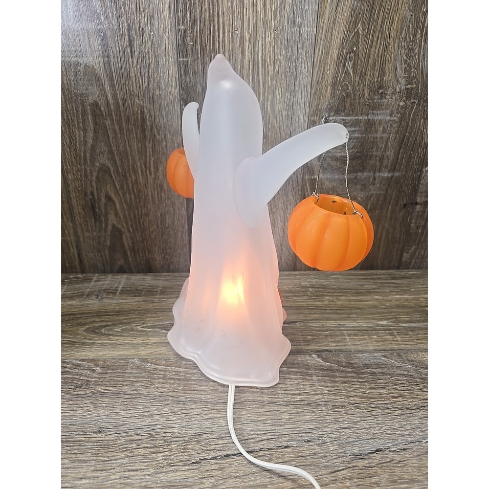 2002 JC Penney‎ Home Collection Acrylic Ghost Light W/Pumpkins Halloween - Picture 9 of 10